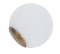 DIYEAH Paralume Sferico in Vetro Latte 12 Cm per Lampada a Sospensione, Paralume Rotondo Moderno per Plafoniera Foro da 3,5 Cm, Copertura Luminosa per Interni Casa e Hotel