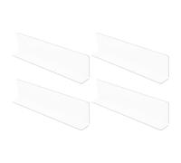 DIYEAH Paraspruzzi Angolare Doccia Trasparente in PVC 28X6X3 CM Set 4 Pezzi Autoadesivo per Vasca e Lavandino Protezione Anti-Schizzi per Bagno e Cucina Facile Installazione Fai da Te