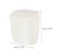 DIYEAH Pattumiera da Parete per Porta Armadio Cucina Bidone Sospeso Compatto per Rifiuti Domestici Materiale Resistente e Facile da Usare Adatta per Raccolta Differenziata e Uso Multiuso