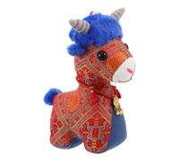 DIYEAH Peluche a forma di pecora, anno 2027, mascotte cinese dell'anno | Peluche di agnello per il Festival di Primavera, statuetta realistica di animale dello zoo per decorazioni per la casa del