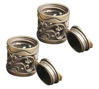 DIYEAH Pendente Diffusore Aromaterapia in Rame 2 Pezzi, Contenitore per Palline Profumate Fai da Te, Decorazione da Appendere per Auto e Borsa, Accessorio Aromatico Portatile per