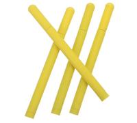 DIYEAH Penna Gestione Codice Colore Gialla di Sicurezza in Silicone 4 Pezzi per Scrittura Non Letale per Interviste e Ospedali di Salute Mentale
