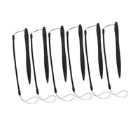 DIYEAH Penne Stilo Resistive con Cinturino Elastico Nero 6 Pezzi con Supporto Portapenne in Abs per Disegno e Appunti su Sistemi Pos e Dispositivi Gaming