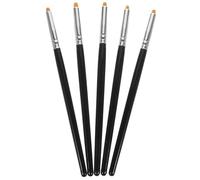 DIYEAH Pennello per Laminazione delle Ciglia 5 Pezzi in Legno e Fibre Piccolo Strumento per Applicare Balsamo e Colla per Uso Professionale e Microblading Colore Casuale