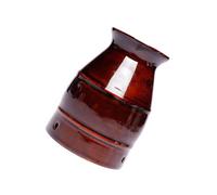 DIYEAH Pentola per Moxibustione in Terracotta Marrone Facile da Pulire, Strumento per Massaggio e Riscaldamento per Relax e Salute
