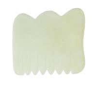 DIYEAH Pettine Massaggiante in Pietra Naturale per Cuoio Capelluto, Strumento Guasha Portatile per Massaggio Testa e Corpo, Pettine Compatto per Stimolare la Circolazione e Alleviare