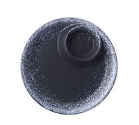 DIYEAH Piatto Rotondo in Porcellana con Design per Salsa, Facile da Pulire, per Sushi e Frutta, Piatto da Portata Pratico e Funzionale