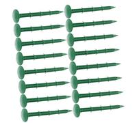DIYEAH Picchetti di Plastica per Giardinaggio e Picchetto di Tela da Terra per Fissaggio Teli da Giardino, 150 Pezzi Verdi 11 Cm, per Prato Artificiale e Uso Esterno in Giardino e Orto