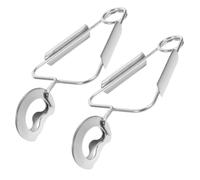 DIYEAH Pinze per Lumache in Acciaio Inossidabile 2 Pezzi Clip per Alimenti Molla Ergonomica Utensili da Cucina per Servire Crostacei e Molluschi a Cena e Feste