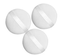 DIYEAH Piumino da Cipria in Cotone Lavabile 3 Pezzi, Soffice Puff Rotondo da 10 Cm per Viso e Corpo, Adatto a Pelle Delicata e Uso Quotidiano, per Viaggi e Trucco Care