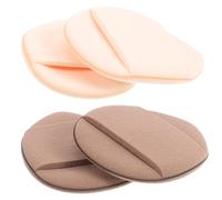 DIYEAH Piumino da Cipria Triangolare Mini 4 Pezzi Soffio al Dito per Trucco in Polvere Laccetto, Compatto e Delicato per Applicazione Precisa di Fondotinta e Correttore, per Viaggi e Uso