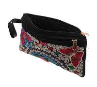 DIYEAH Pochette Donna Ricamata con Motivo Farfalla, Tessuto Poliestere e Canvas, Borsa Elegante con Cuciture Rinforzate, Ideale per Uso Quotidiano e Occasioni Speciali
