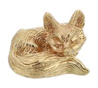 DIYEAH Pomello per mobile a forma di volpe - Pomello decorativo moderno in ottone per cassettiera, ante, armadi, lavanderia, cucina