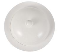 DIYEAH Porta Dolci in Ceramica con Coperchio per Frutta e Dolci | Vassoio Espositivo per Dessert, Uso in Matrimoni e Feste, Bianco, per Cibi e Torte