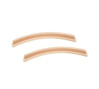 DIYEAH Porta Mazzi di Gioco in Legno Curvo Beige 2 Pezzi, Espositore Resistente e Antiscivolo per Biglietti e Mazzi di Gioco, per Giochi e Organizzazione Facile