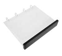 DIYEAH Porta Menù da Tavolo A4 Base in Legno Espositore Doppia Faccia Trasparente in Acrilico Supporto per Esposizione 6 Buste Portacarte per Bar Caffè e Sale da Tè