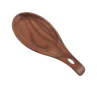 DIYEAH Porta Mestolo Resistente al Calore a Forma di Pesce Retro in Legno 22x9 Cm Design Rustico Vintage per Cucina Piccola e Sala da Pranzo