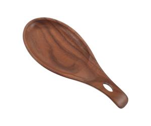 DIYEAH Porta Mestolo Resistente al Calore a Forma di Pesce Retro in Legno 22x9 Cm Design Rustico Vintage per Cucina Piccola e Sala da Pranzo