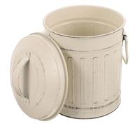 DIYEAH Porta Pellet da Interno in Ferro con Bidone Raccogli Cenere per Stufa, Secchio di Metallo per Cenere Facile da Usare con Grande Capacità e Design Vintage Raffinato