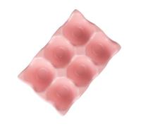 DIYEAH Porta Uova in Ceramica 6 Scomparti, Organizer Pratico per Uova Fondo Antiscivolo, Colore Rosa, per Conservazione in Cucina e Frigorifero