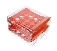 DIYEAH Porta Uova Riutilizzabile Cassetto Comodo Per Frigorifero Organizer Multifunzione Vassoio Scatola Resistente All Usura Contenitore Per Uova