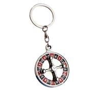 DIYEAH Portachiavi Roulette Russa in Metallo Rotante, Ciondolo Per Borsa Vintage Piccolo e Resistente, Ornamento Decorativo Regalo Chic Per Amici e Familiari