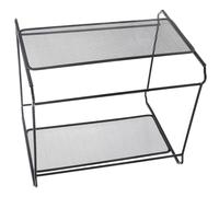 DIYEAH Portadocumenti da Scrivania in Ferro Nero A4 Cornice per Cartelle Sospese, Organizer Ufficio Design Ispessito e Alta Durezza, Adatto per Uffici, Biblioteche e Aule