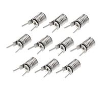 DIYEAH Portalampada a Vite E10 per Spie Luminose, Supporto Base Lampade Piccolo in Nichel Placcato, Accessori per Illuminazione Domestica e Laboratorio, Set da 10 Pezzi