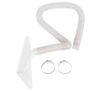 DIYEAH Protezione a Doppio e Struttura Montaggio Trasparente Canale Pvc in Copertura Antipolvere Rapido da 50mm per Attrezzo Tavolo per Tubi Aspirapolvere Officina Falegnameria