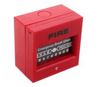 DIYEAH Pulsante Manuale Antincendio Rosso in Plastica Funzione Reset Facile e Alta Sensibilità per Sistema di Allarme di Emergenza e Evacuazione Edifici