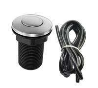 DIYEAH Pulsante Pneumatico Per Interruttore Aria 32mm in Plastica Abs Guarnizione in Silicone, Asta Pulsante Per Robot Da Cucina e Wc, Tubo Aria 1,5 M, Installazione Semplice e Durata Garantita