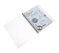 DIYEAH Quaderno delle Ricette la Cucina Copertina Protettiva in Plastica e Pagine Intercambiabili per Organizzare le Ricette di Cucina Quotidiana