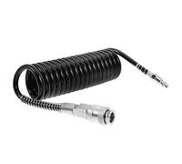 DIYEAH Raccordo Pneumatico Rapido Autobloccante 3 in 1 Tubo Flessibile in PU Resistente All’Abrasione 7M per Compressori D’Aria Industriali Compatibile Standard Usa/Europa/Tedeschi