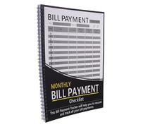 DIYEAH Registro Di Contabilità Copertina Rigida Organizzatore Di Fatture Registro Delle Spese Mensili Quaderno Finanziario Calendario Delle Fatture Taccuino Di Monitoraggio Del