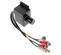 DIYEAH Regolatore Volume per Auto con Controllo Gain per Amplificatori e Subwoofer con Connettori Rca Facile Installazione e Trasmissione Audio