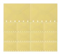 DIYEAH Ricariche per buste a fogli mobili da 30 pezzi - Cartella di carta ricaricabile A7 con inserto a 6 fori, busta per raccoglitore per scuola, ufficio, mini portadocumenti