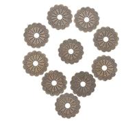 DIYEAH Rondelle in Rame Motivi Decorativi per Maniglie Mobili 10 Pezzi in Stile Antico Facile Aggiornamento Fai-da-te per Cassetti e Ante in Progetti di Restauro