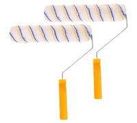 DIYEAH Rullo per Pittura Murale 300 MM Set da 2 Pennello a Rullo Manico Ergonomico Assorbimento Ottimale per Pareti e Soffitti Strumento Professionale per Decorazione e Colore Casuale