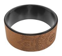 DIYEAH Ruota Yoga in Pu e Sughero Antiscivolo, Rullo Posteriore per Stretching Schiena e Allungamento Muscolare, Supporto Leggero e Portatile per Esercizi Pilates e Yoga