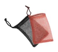 DIYEAH Sacchetti per Saponetta in Rete Schiumogena 2 Pezzi, Sacchetti di Luffa Esfolianti Portatili in Nylon (marrone + Nero) per Cura della Pelle e Uso in Viaggio