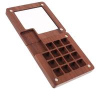 DIYEAH Scatola per Acquerelli in Legno di Noce Mini Scomparti per Pigmenti, Custodia per Pittura Che Mantiene i Colori Freschi, per Arte e Pittura