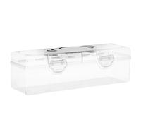 DIYEAH Scatola Porta Attrezzi Trasparente Rettangolare in Plastica con Grande Capacità e Manico per Organizzare Materiali Artistici e Cucito per Progetti Creativi