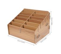 DIYEAH Scatola Porta Carte Gioco in Legno Multi-scomparto Custodia Pratica e Compatta per Carte da Gioco e Portatile per Casa e Outdoor