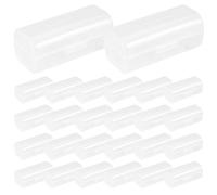 DIYEAH Scatola portaoggetti per batterie da 30 pezzi per celle singole 26650, contenitore da viaggio portatile in plastica trasparente per celle 26650 (senza batteria)