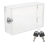 DIYEAH Scatola Sicurezza per Termostato da Parete con Serratura Custodia Trasparente Acrilico per Protezione Termostati Antimanomissione e Montaggio Facile e Compatibile con Termostati