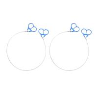 DIYEAH Seghetti da Campeggio Portatili in Acciaio Inox 2 Pezzi, a Filo da Traforo Leggera e Compatta per Escursionismo e All’aperto, Attrezzatura Manuale per Campeggio e Trekking