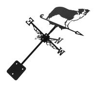 DIYEAH Segnavento in Ferro a Forma di Cane per Giardino e Tetto Nero | Design Creativo e Stile Semplice, Resistente All’usura, Facile da Installare, Cambio del Vento