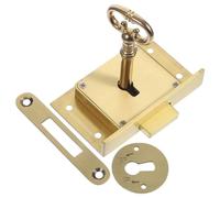 DIYEAH Serratura per Cassetti in Ottone Vintage Chiave, Serratura per Mobili da Ufficio e Armadietti, Installazione Semplice per Uso Domestico e Scolastico