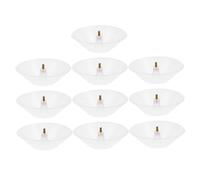 DIYEAH Set 10 Pezzi Vaschetta per Olio in Plastica Trasparente per Cappa Aspirante, Contenitore Raccolta Olio Pratico e Resistente, Accessori Ricambio Cucina per Filtro Cappa