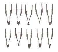 DIYEAH Set 10 Punte di Ricambio per Penna Pirografica in Metallo ad Alta Impedenza, Kit Completo per Pirografia su Legno, Accessori Professionali per Incisioni Dettagliate e Progetti Fai